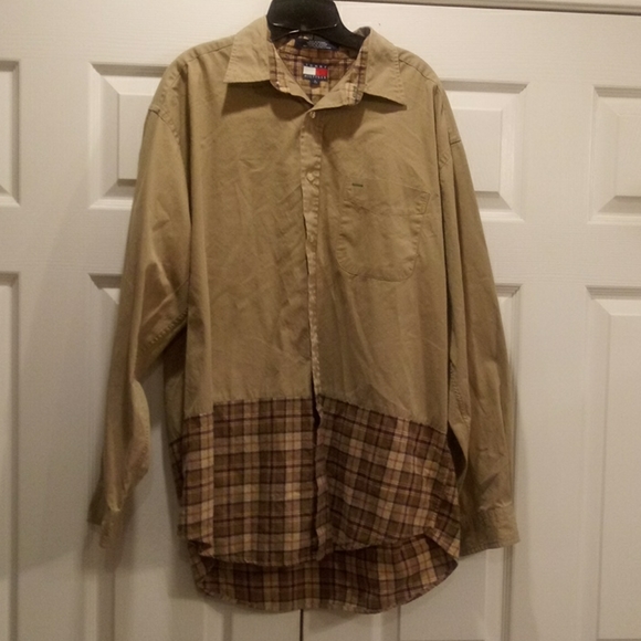 Tommy Hilfiger Other - Khaki Tommy Hilfiger Long Sleeve Men's Shi…